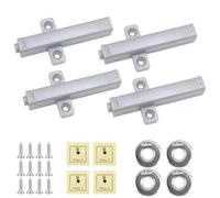 Push Open Door Latch 4 Pack Magnetic Heavy Duty Cupboard Catch Soft Close Dampers Touch Push Latch Release Opener Closing for Kitchen Drawer Closet Door Wardrobe RV Press Out Closure Magnet Press Open