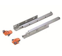 Push Open Undermounting Drawer Runner Full Extension Runners /3D Slides(1 Pair - 400mm)