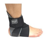 PUSH Ortho Aequi Ankle Brace - Semi-Rigid Ankle Support for Ligament Injuries, and Chronic Instability | Adjustable Ankle Brace with Elastic Strap for Optimal Comfort & Stability (Right Size 3)