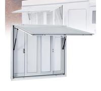 Push Out RV Service Window, Double Layer Concession Window with Aluminum Alloy, for RV Food Truck Concession Trailers 60×36in