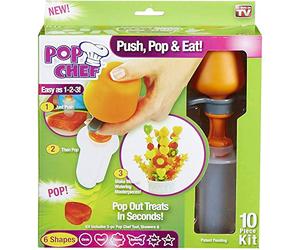 Push & Pop Fruit and Vegetable Cute Shape Food Cutter -Soup or Cake/Decorate Salad,