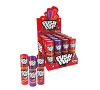 Push Pop Lollipops ? 20 Lollies of 3 Assorted Flavours - 10 Strawberry - 5 Blackcurrant - 5 Cola | Retro Sweets | Sweets in Bulk