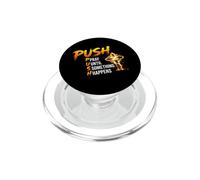 PUSH Pray Until Something Faith Cross Design PopSockets PopGrip for MagSafe