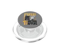 Push Pray Until Something Happens Christian Faith Prayer PopSockets PopGrip for MagSafe