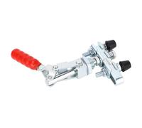 Push Pull Clamp Double Head FA3034B, Quick Release Toggle Clamp with 39mm Stroke and 136kg Clamping Force, Adjustable Rubber Pressure Heads for Welding Shaping Moulding Cabinet Box