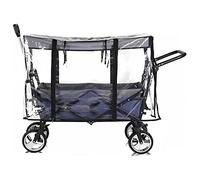 Push Pull Folding Wagon Rain Cover, Canopy Trolley Cart Accessories, Collapsible Clear Rain Cover Canopy for Kids Outdoor Garden Beach Wagon Clear Rainproof Suit