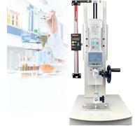 Push Pull Gauge Tester, Manual Horizontal Digital Push-Pull Meter 2000n/450lbf, Manual Test Stand With Hand Wheel & Bearing Gears, Adjustable Clamp 0-6mm, For Compression Test(With ruler,20N)