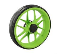 Push Pull Golf Cart Wheel 10in Diameter 255mm Plastic and EVA Foam Design for 10mm Axle Compatibility (Green)