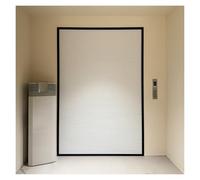 Push-Pull Honeycomb Accordion Door - No Drill Folding Sliding Room Divider for Kitchen Bedroom or Closet Available in 24"-80" Widths Black (WXH 20x80in)