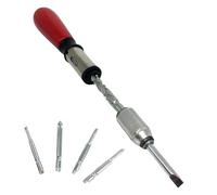Push Pull Ratcheting Screwdriver Semi-Automatic Adjustment Spirals Ratcheting Screwdriver with Replaceable Heads Disassembly Set