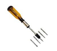 Push Pull Ratchets Screwdriver with 5Pcs Heads Spirals Ratchets Ratcheting Spirals Ratchet Screwdriver Push Pull
