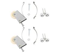 Push Pull Sliding Window Roller Metal Wheels, 2set Stainless Steel Ball Wheels Bearing Including Upper Waterproofs Copper Core (Rueda de leva)