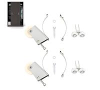 Push Pull Sliding Window Roller Metal Wheels, 2set Stainless Steel Ball Wheels Bearing Including Upper Waterproofs Copper Core (Rueda cóncava)