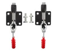 Push Pull Toggle Clamp 2pcs 500lbs Holding Capacity for Workpieces | Zinc Plated Iron, Plunger Style with Locking Lever, for Woodworking and Modular Fixturing