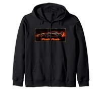 "Push Push" Racing Car Motorsport Art, Push The Limits Zip Hoodie