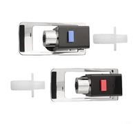 Push Spigot for Water Cooler, Child Safety Lock Water Dispenser Tap Replacement with Dual Valves, Blue and Red Pack, 103x50mm, Plastic for Hot and