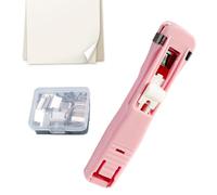 Push Stapler - Folder Clamp with 45 Sheets Capacity | Reusable Stapler with 50 Metal - for Teacher, Office, School, Classroom, Home, Crafts, Desk, Book