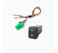 push start 1PC 12V Car LED Radar Fog Light Heat Steering Wheel Power Supply Spotlights Switch Button Fit For VW Volkswagen POLO 04-11(Front fog lights)