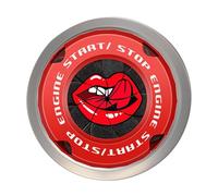 Push Start Button Cover - Decorative Metal Ignition Rotary Push to Start Protector, Stylish Car Accessory, Engine Decoration Panel for Motorcycles Automobiles Vehicles | Dashboard Upgrade Interior Mod