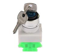 push switch, 220V 3 Position Rotary Key Switch with 2 Keys, 22mm Mounting Hole LAY37-20Y/31