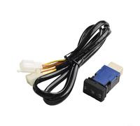 Push Switch for Seat Heating - Illuminated Amber LED & Blue Backlight, DC12V-24V, ABS Housing, Compatible with For Toyota Land For Cruiser, For Prado, For Hilux,