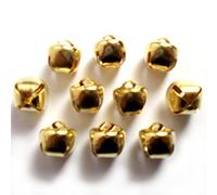 Push The Button Cat Bells Sleigh Bells for Crafting Pack of 10 (20mm, Gold)