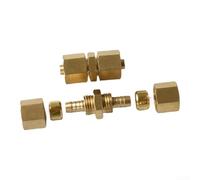 Push To Connect Brass Coupling, 10Mm 12Mm For Plumbing Systems PEX Copper CPVC Pipe Connector, For Easy Maintenance(12mm connector)