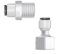 Push-to-Connect Straight Water Filter Fitting Reverse Osmosis Quick Connector, Purifier Tube Adapter for Male/Female Thread, Tank Coupling & Hose Pipe 10 Pieces Internal Thread