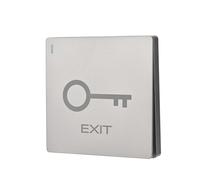Push to Exit Button Big Square Shape Switch Flush Mounted ABS Material NO/COM Output for Door Access Control System