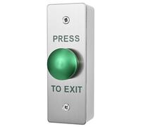 Push to Exit Button for Door Access Control Big Press Button Waterproof Stainless Steel Shell with Back Mounted Box NO/COM Output