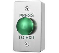 Push to Exit Button for Door Access Control Big Press Button Waterproof Stainless Steel Shell with Back Mounted Box NO/COM Output