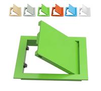 Push to Open Access Panel Door for Wall Ceiling 200x200mm 300x450mm Drywall Access Panel Aluminum Inspection Hatch for Plumbing, Electrical, HVAC Magnetic Closure(Green,350x500mm)
