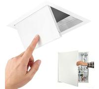 Push to Open Access Panel, Drywall Inspection Hatch Door, 30 40 60cm Metal Access Door for Conceal Wiring Clean Space Easy Access, Wall And Ceiling Electrical Plumbing Fuse Box Cover(White,300x500 mm)