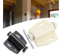 Push to Open Cabinet Door Catch, Magnetic Soft Close Buffer for Kitchen Wardrobe Bathroom Drawers, Noise Reduction ABS Plastic Stopper
