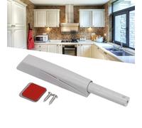 Push-to-Open Cabinet Door Rebound Device, Heavy-Duty Magnetic Touch Release Latch for Drawers and Closets, ABS Black/Grey