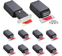 Push to Open Cabinet Hardware CBRIVE 10 Pack Heavy Duty Push Latch & Lock for Hidden Door Touch Latches and Catch Push Release Drawer Pull Tip on RV Closet Close Strong Pop Out, Black