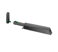 Push to Open Cabinet Latch 143mm Adjustable No Drill(dark gray)
