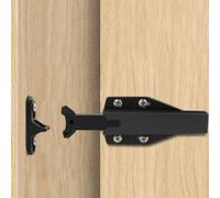 Push to Open Catch Lock, Automatic up Function Cabinet Lock, ABS Push To Open Touch Release Door Catch Latch Hinge(Black)