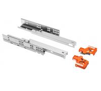 GTV - Lower Assembly Instructions P2O L=600, Modern Slide, Plate 18 mm - Underfloor Guide Drawer Runners Full Extension Drawer Slides - Maximum Load 25 kg - 1 Set = 2 Pieces