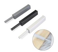 Push-to-Open Door Catch for Kitchen Cabinets and Drawers, Soft-Close Touch Release Latch with Spring-Loaded Plunger, ABS Construction in Black/Grey/White