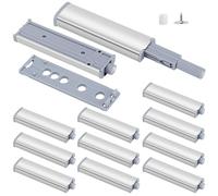 Push to Open Door Catches, 12 Packs Cupboard Push Open Catch Latch Release for Kitchen Closet Door Closing Cabinet Push Open Touch Push Close Drawer Opener Wardrobe Closure Closer