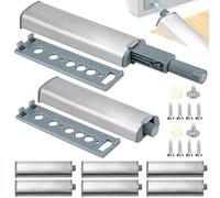Push to Open Door Catches, ADERTOS 8 Pack Push Open Catch Latch Release, Soft Close Magnetic Door Catch, Door Push Opener Latch, Heavy Duty Touch Open Door Closing for Cupboards Wardrobe Closure
