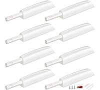 Push to Open Door Latch Cabinet Hardware CBRIVE 8 Pack Magnetic Push Latches & Lock for Hidden Door Magnet Push Release Drawer Pull Tip on Closet Close Touch Locking Strong Pop Out, White