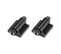 Push to Open Door Latch, Magnetic Catch for Smooth Operation & Modern Look, Suitable for Various Doors (Black, 2PCS)