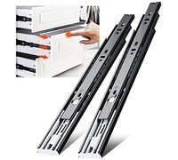 Push to Open Drawer Runners Full Extension 300 350 400 450 500 550 600 mm Ball Bearing Drawer Runners Slides Replacement Rails Track Guide Glides for Kitchen Bedroom Cabinets Heavy Duty 45kg 1 Pair