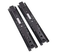 Push to Open Drawer Slides, 1 Pair 400mm Soft-Close Metal Runners, Three-Section Side Mount Drawer Hardware with Ball Bearings for Smooth Operation
