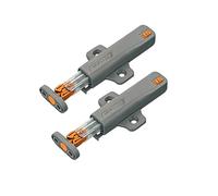 Push to Open Heavy Duty, 2 Pack Opener Door Catch for Cupboard Grey Spring Release Touch Latch Drawer Door for Closet Closing Closure Spring Push Latch Roller Catch