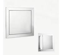 Push to Open Stainless Steel Access Panel, Hidden for Wires Meters Pipes | Metal Exterior Access Door, Easy-to-Install, For Maintenance Without Disassembly(300x300mm(11.8x11.8in))