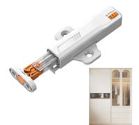 Push Touch Latches, Cabinet Hardware Catch, Heavy Duty Press Mechanism, Hands-Free Opening System, Ideal for Kitchen Doors, Drawer Panels, Cupboards, Modern Furniture Upgrade