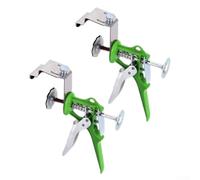 Push Type Drawer Quick Clamp, Stainless Steel Woodworking Fastener for 15-50mm Cabinet Wardrobe Panel Installation, L/Bow/M Shape Fixing Clip Tool(2PCS)